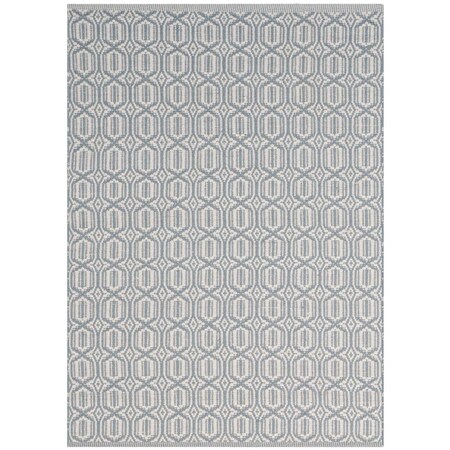 Safavieh Montauk Small Rectangle Area Rug, Ivory and Blue - 4 x 6 ft. MTK333L-4
